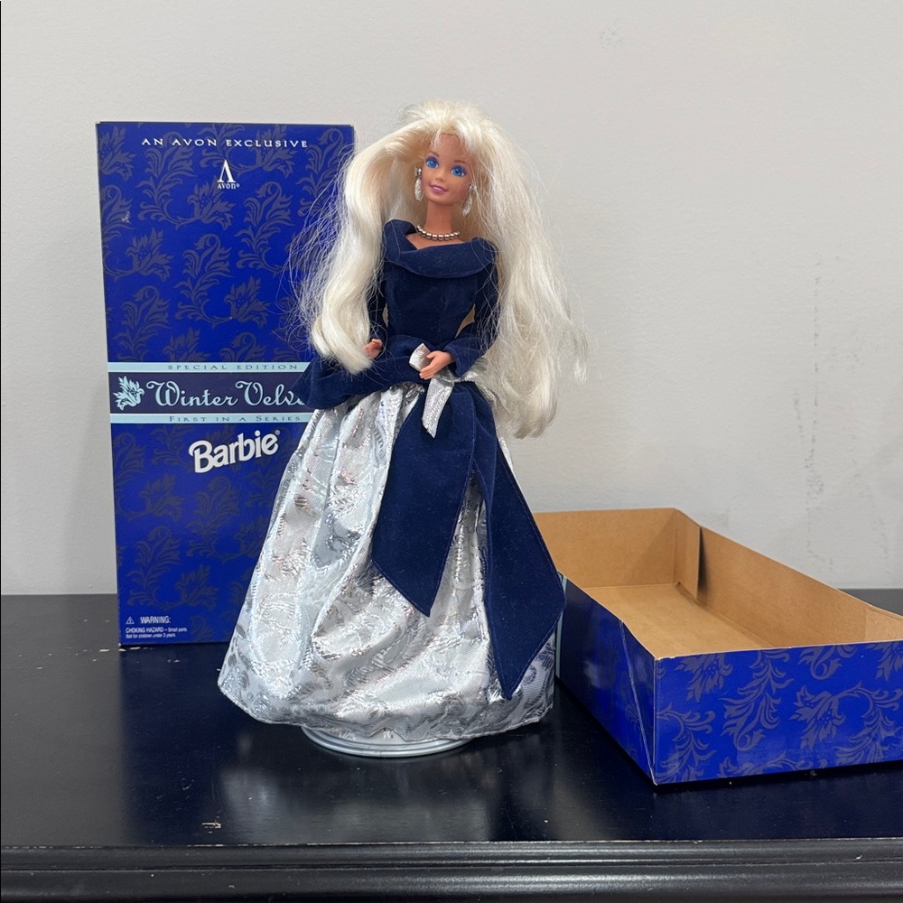 Avon Exclusive Barbie Winter Velvet “First in a Series” Special Edition Doll